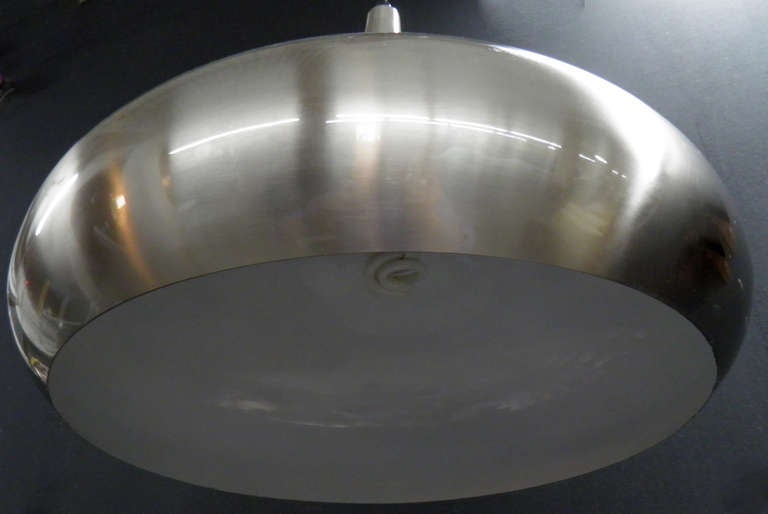 Contemporary Pair of Brushed Stainless 