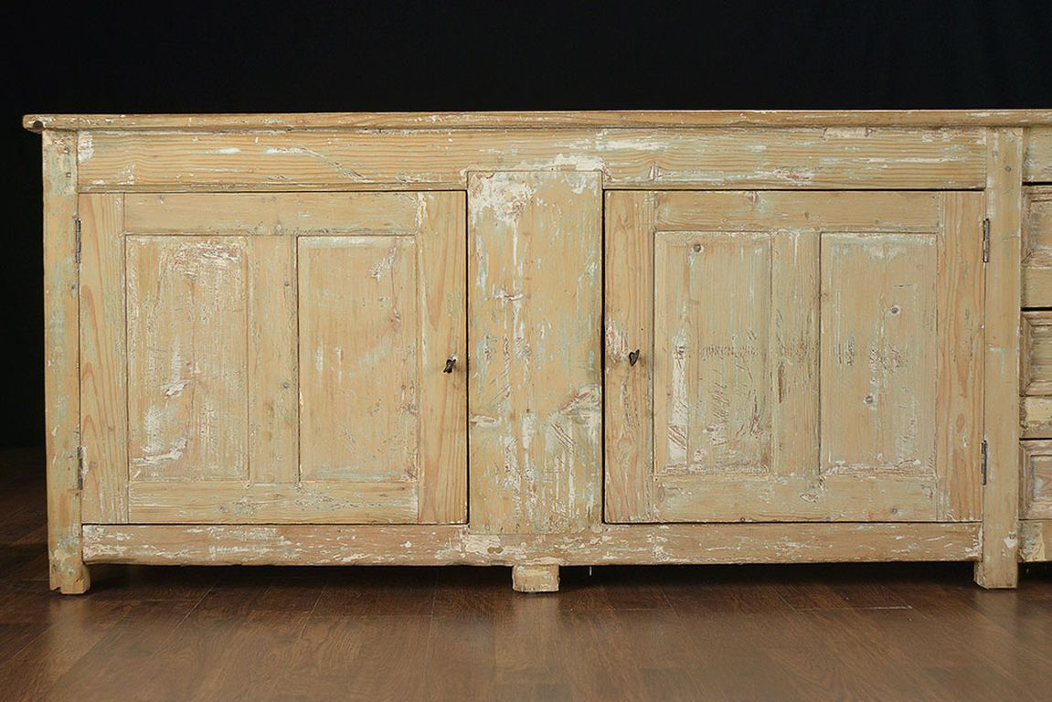 Antique French Pine Buffet For Sale 1