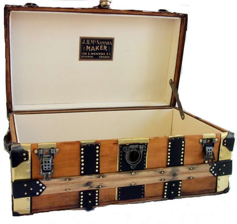Vintage Restored Monroe Trunk In Excellent Condition In New York, NY