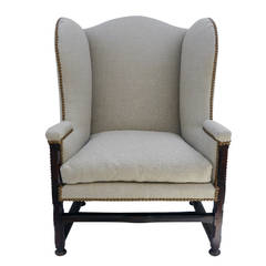 Giant Louis XIII Wing Back Fauteuil