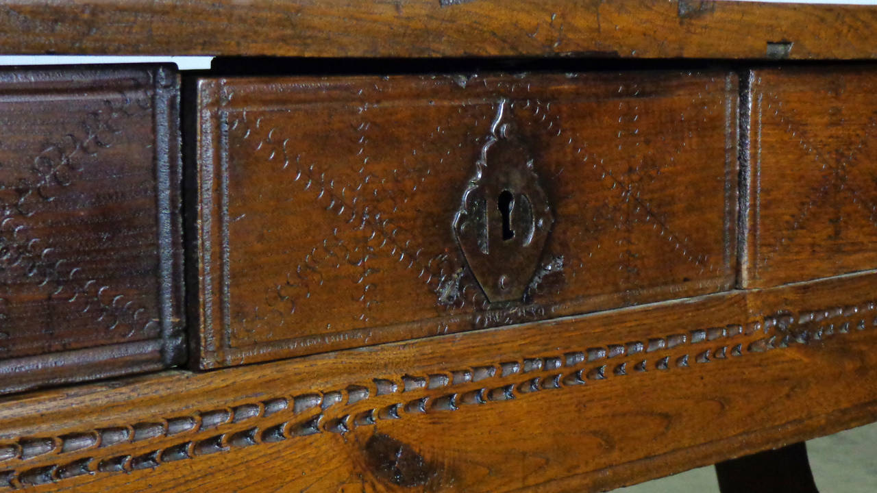 Spanish Five Drawer Desk