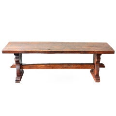 Antique French Chestnut Dining Table