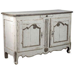 Antique White Painted French Buffet
