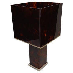 Vintage 1970
s Tortoise Lucite Lamp Vintage 1970
s Tortoise Lucite Lamp