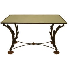 Vintage Iron Scroll Coffee Table