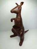 Vintage Leather Kangaroo with Pouch