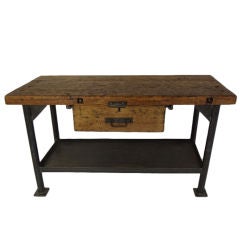 Antique French Pine Work Table