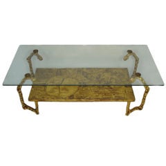 Vintage Gilded 2-Tier Coffee Table Vintage Gilded 2-Tier Coffee Table