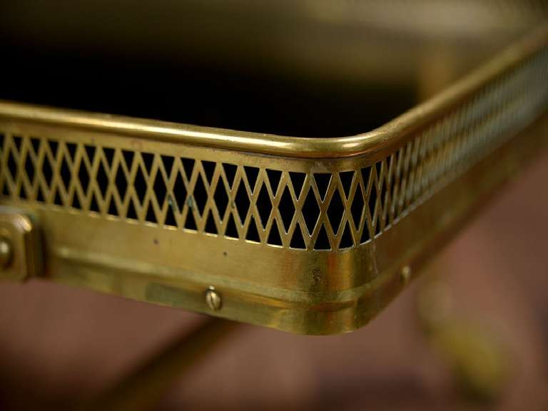 Vintage Brass Bird’s Head Bar Cart 3