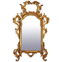 Antique French Rococo Mirror