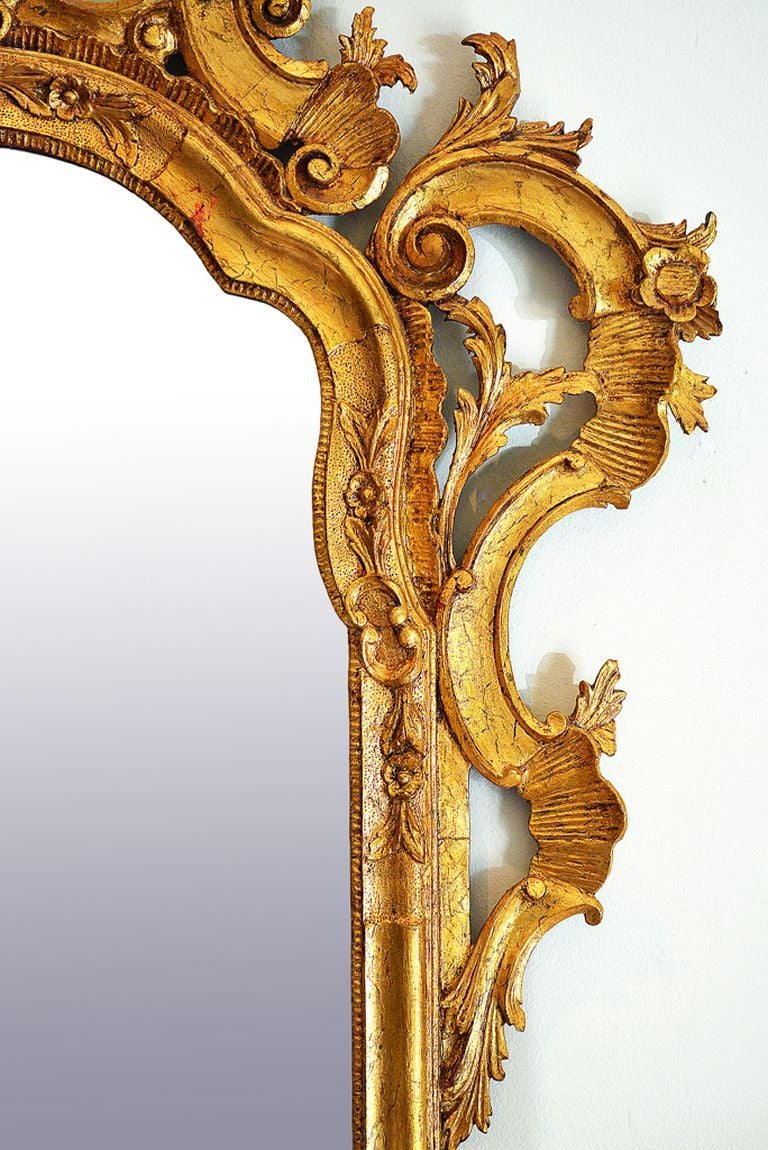 19th Century Antique French Rococo Mirror