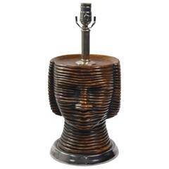 Vintage Italian Ceramic Head Lamp