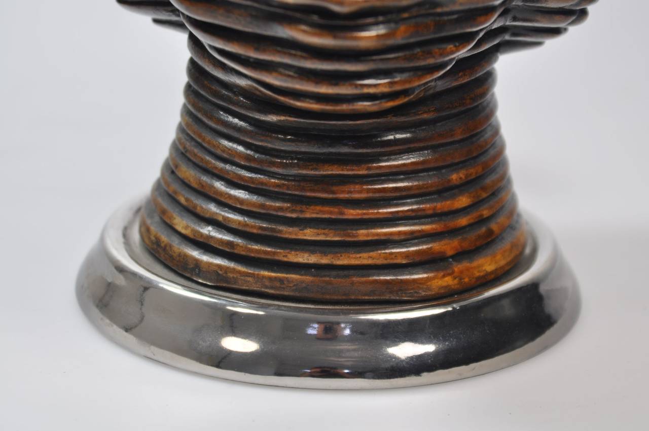 Vintage Italian Ceramic Head Lamp