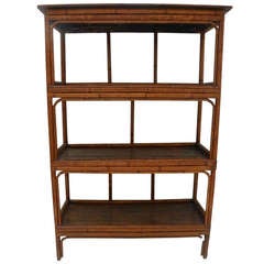 Antique Chinese Bamboo Bookshelf