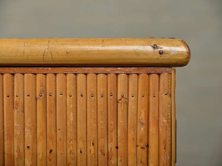 Vintage French Reeded Bamboo Buffet 2