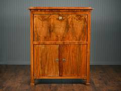 Antique Biedermeier Secretaire a Abattant