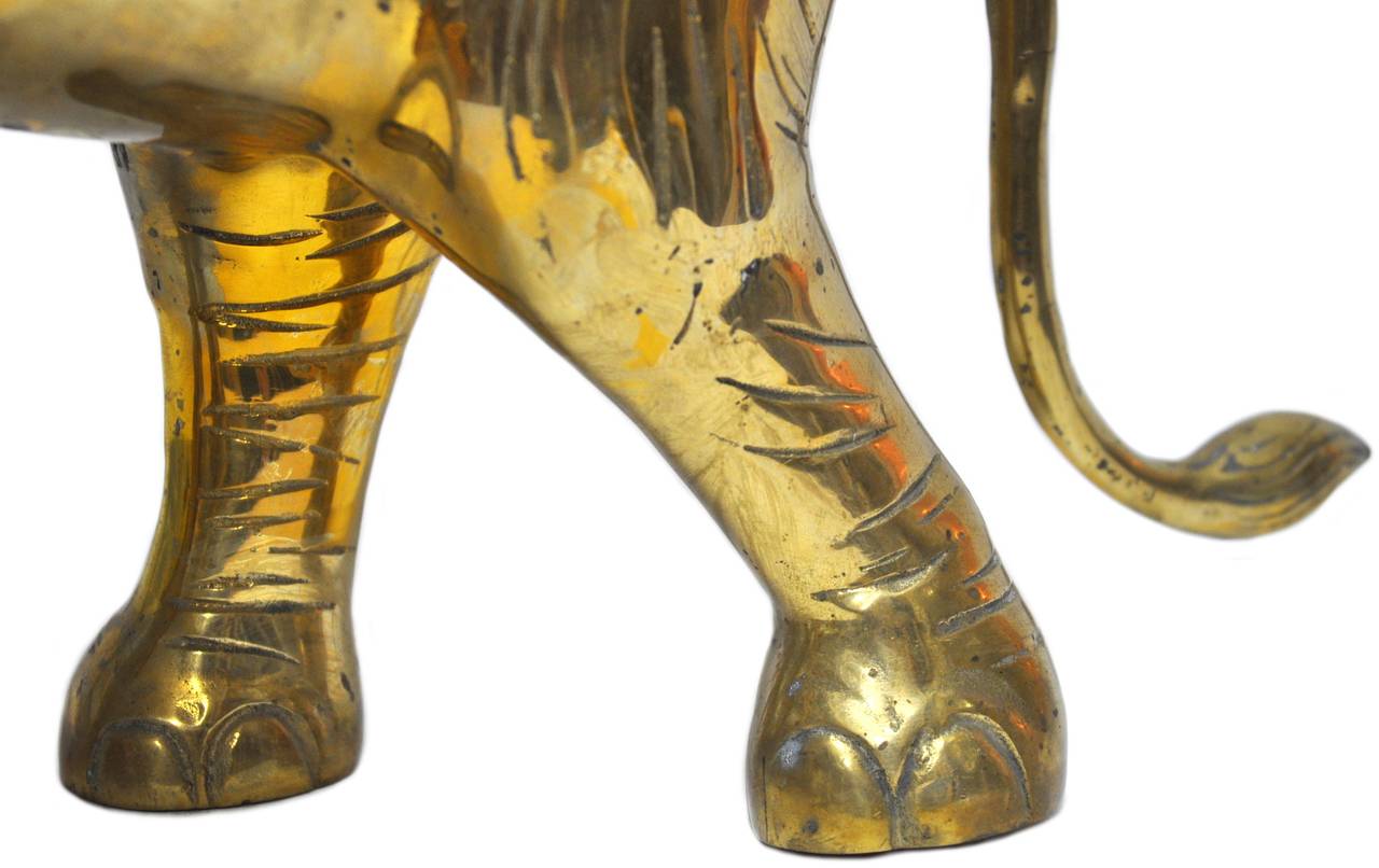 Vintage Large Oversale Brass Elephant 2