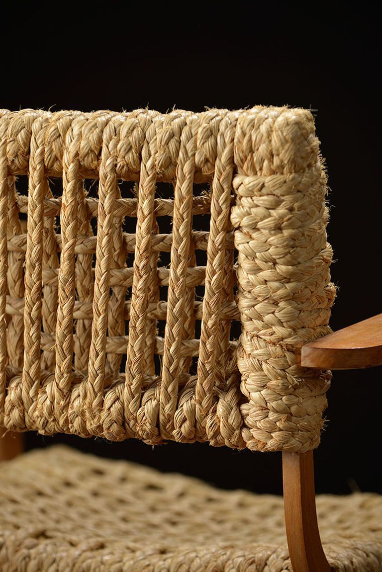 Vintage French Woven Rope Armchair 3