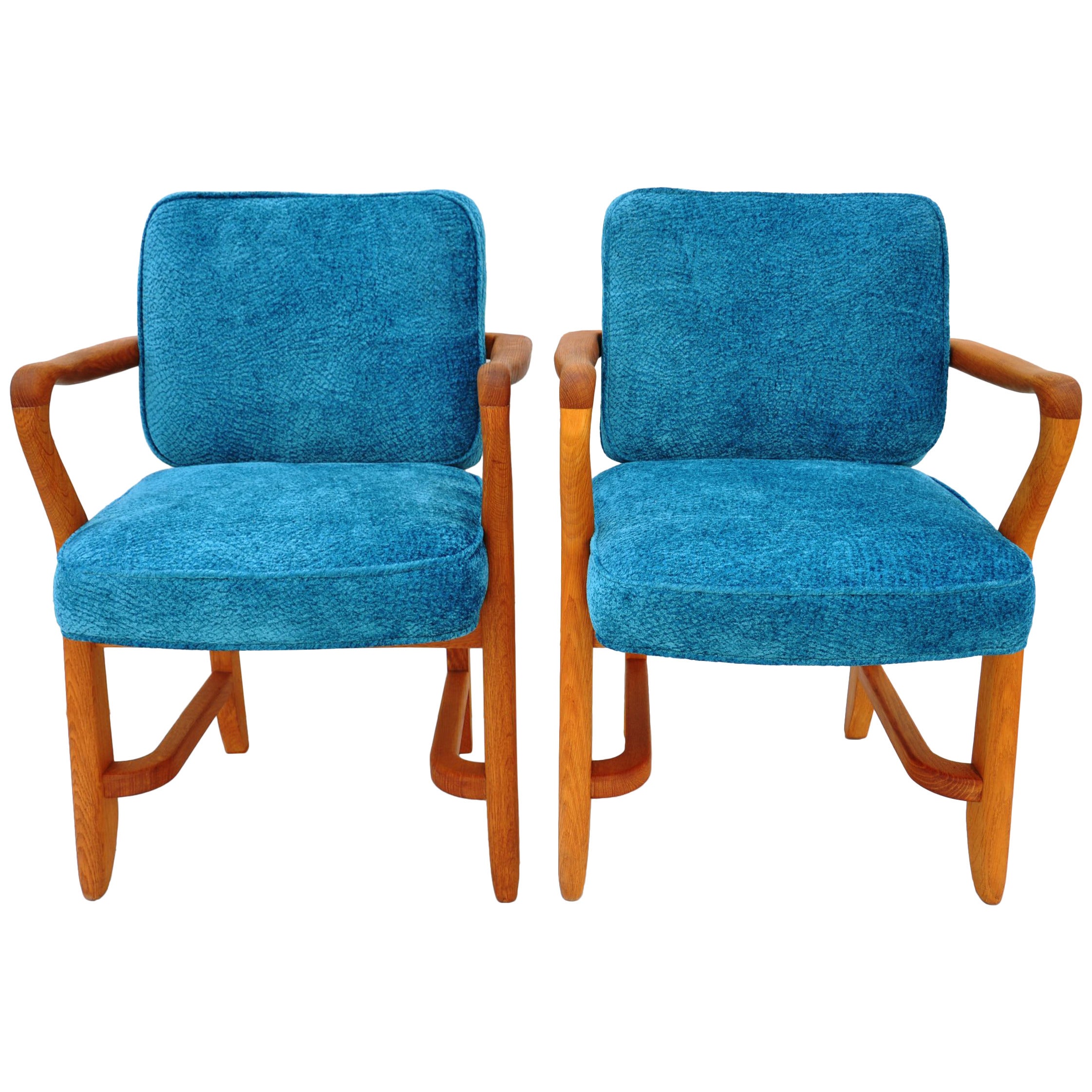 Pair of Vintage Mid Century Armchairs For Sale