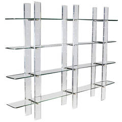 Vintage French Lucite Bookshelf