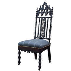 Antique Gothic Revival Hall Chair