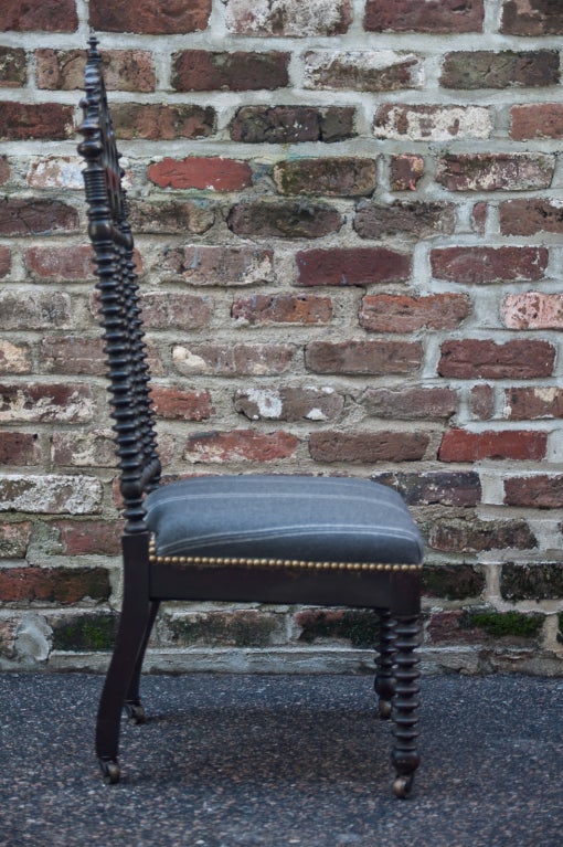 19th Century Gothic Revival Hall Chair For Sale