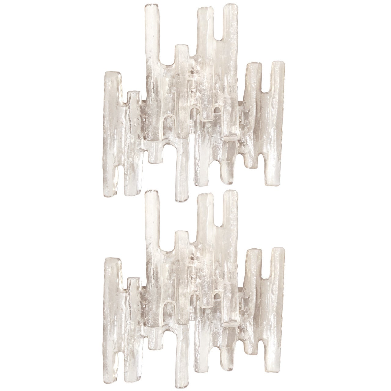 Pair of J. T. Kalmar Champagne Glass Sconces, Two Pairs Available For Sale