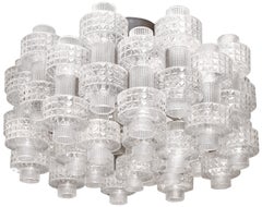 Carl Fagerlund for Orrefors Glass Ceiling Fixture