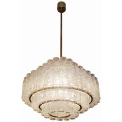 De Majo 5 Tiered Tubular Glass Chandelier