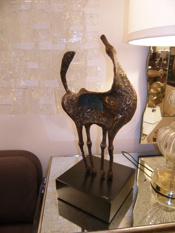 20th Century Abstract Bronze Horse by Curtis  Jere