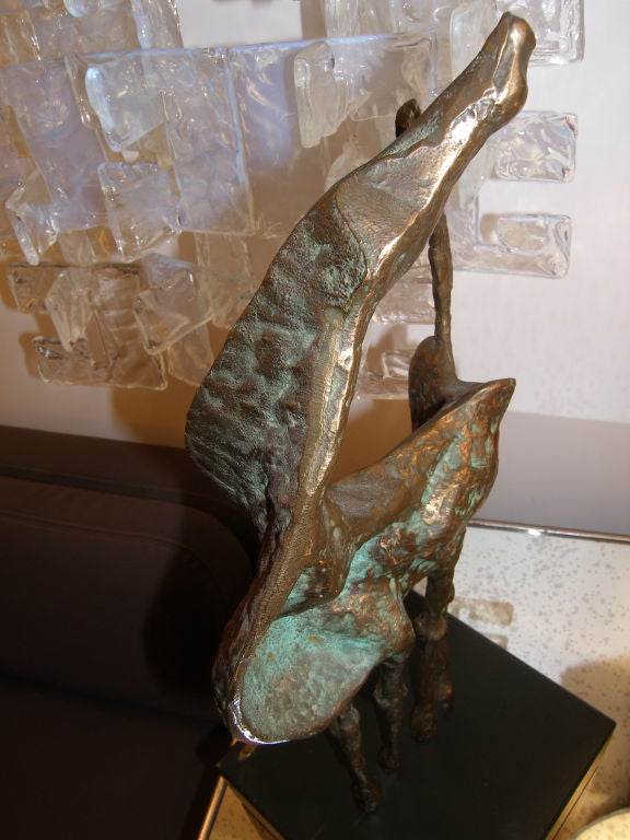 Abstract Bronze Horse by Curtis  Jere 1
