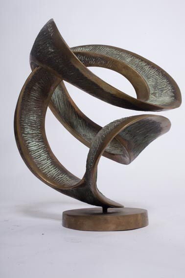 Italian Abstract Bronze Sculpture by Amedeo Fiorese For Sale