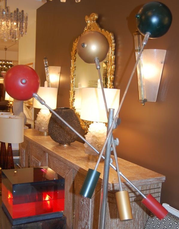 Angelo Lelli for Arredoluce 3 Arm Floor Lamp