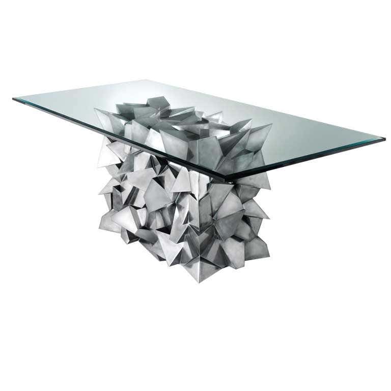 Delaunay Steel Dining Table by Craig Van Den Brulle For Sale at 1stDibs