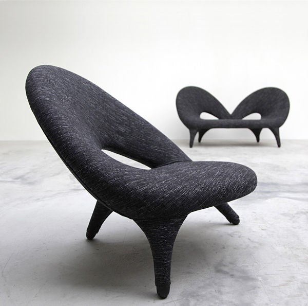 Pair of Arabesk Lounge Chairs by Folke Jansson 1