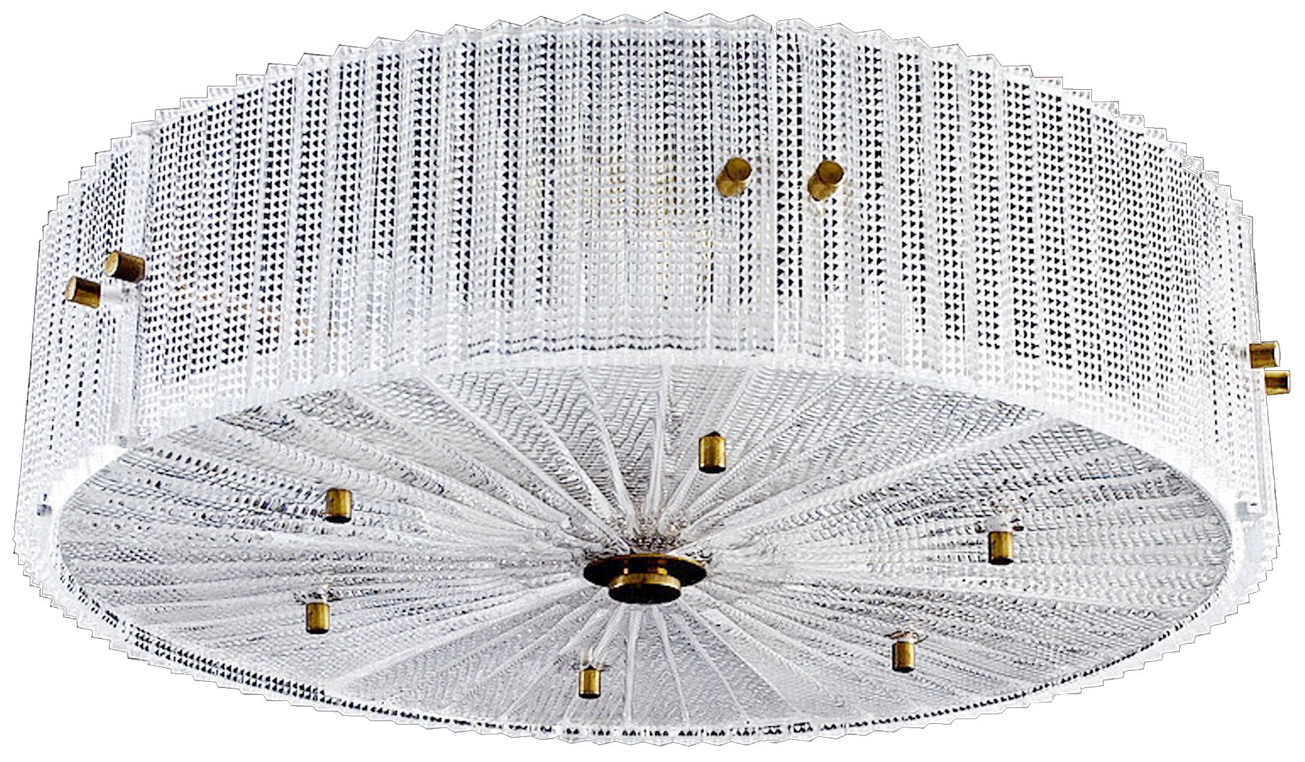 Carl Fagerlund for Orrefors Glass Chandelier / 4 Available