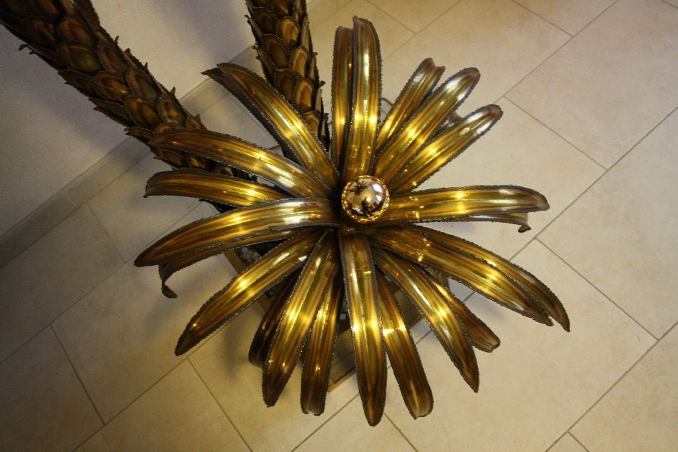 French Maison Jansen Palm Tree Floor Lamp