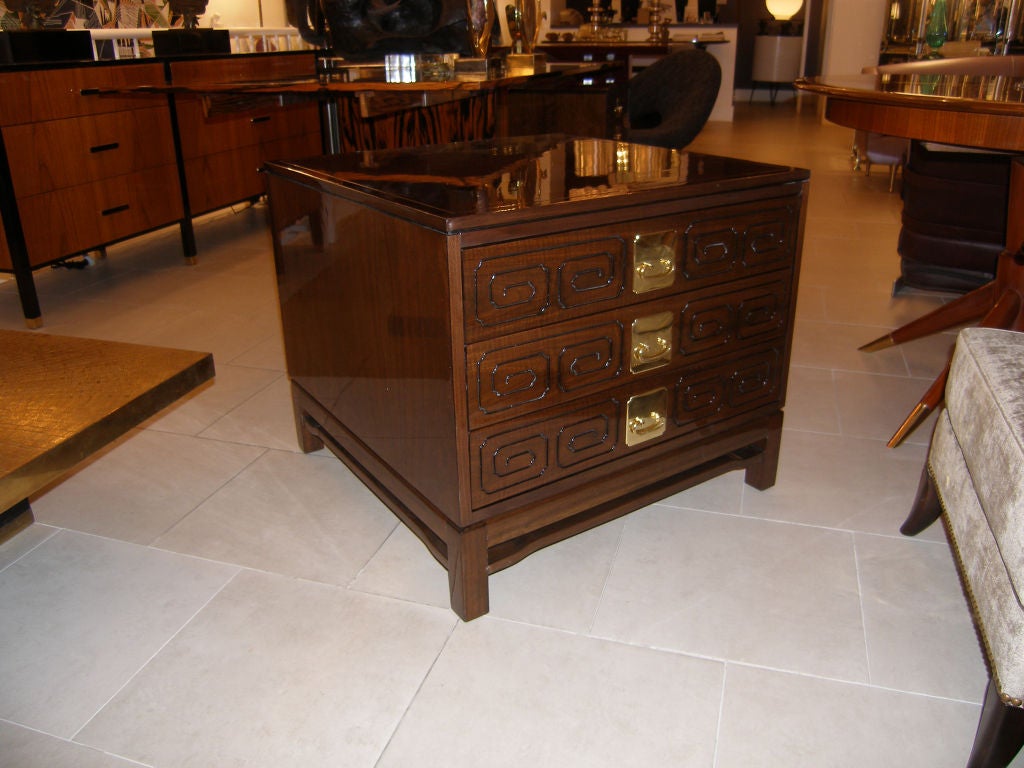 Pair of John Widdicomb Walnut Side Tables