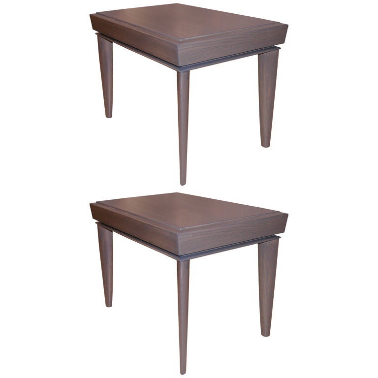 Pair of Paul Frankl Side Tables For Sale