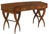 Tomaso Buzzi Curved Walnut Desk