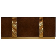 French Abstract Bronze Detailed Cabinet 9