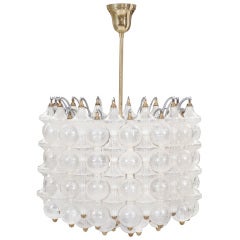 Italian Interlocking Glass Chandelier 12