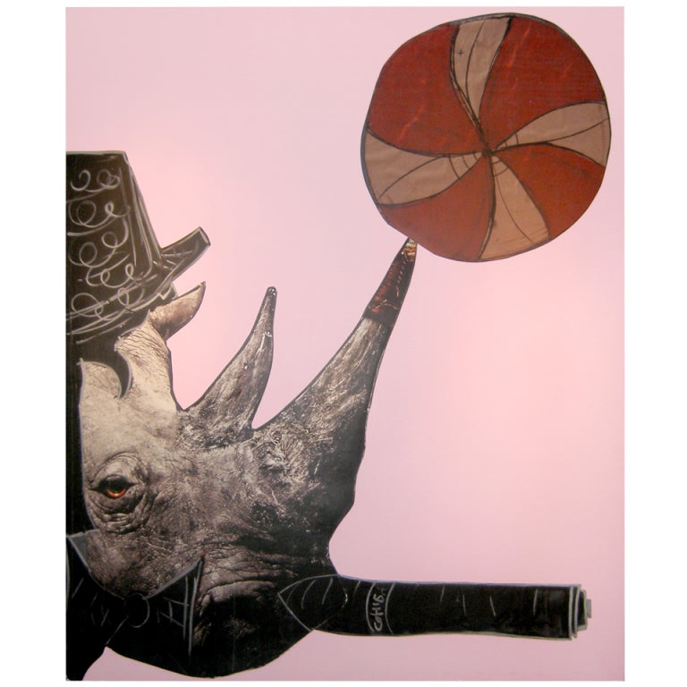 Rhino Light Purple by Domingo Zapata, 2012 For Sale
