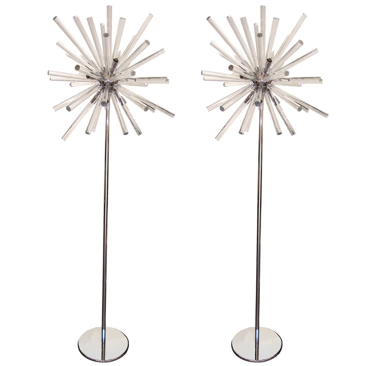 Retro Modern Sputnik Floor Lamp For At 1stdibs Pair Of Stainless Steel And Glass Sputnik Floor Lamps