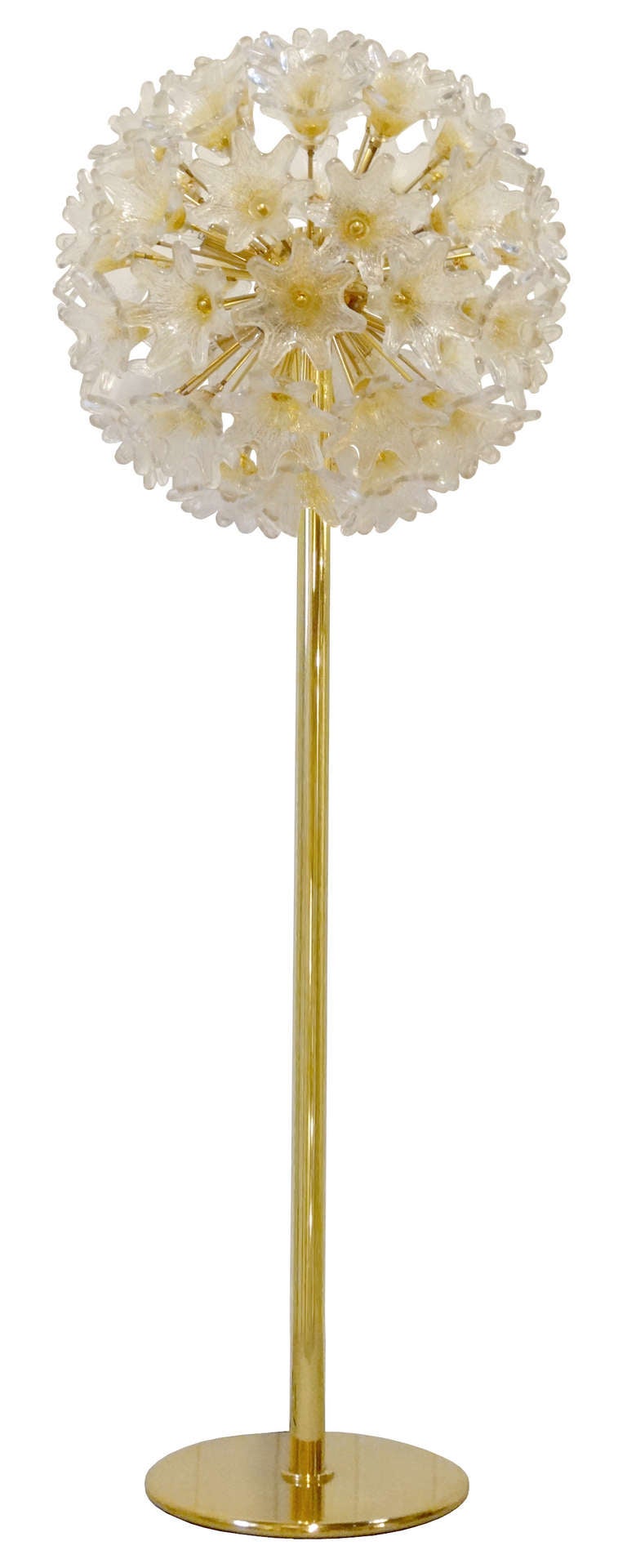 Murano Glass Flower Ball Floor Lamp