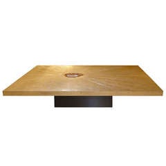George Mathias Etched Bronze and Agate Coffee Table 6