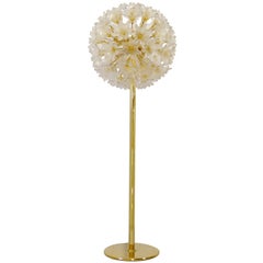 Pair of Murano Glass Flower Ball Floor Lamp