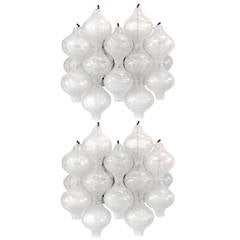 Pair of J. T. Kalmar Tulipan Glass Sconces 12