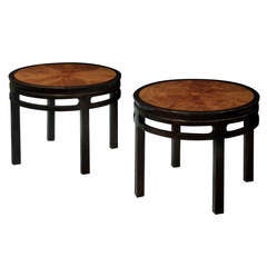 Pair of Elegant Side Tables by Michael Taylor