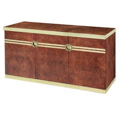 Lift-Top Bar with Brass Accents by Pierre Cardin 4